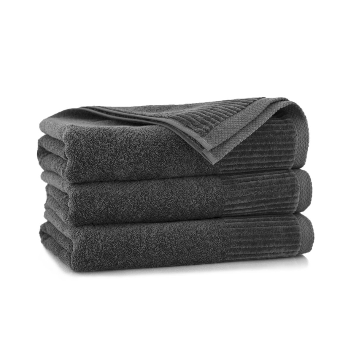 Zwoltex Ręcznik bawełniany szary 9242BZ 9242BZ SAM 50x90