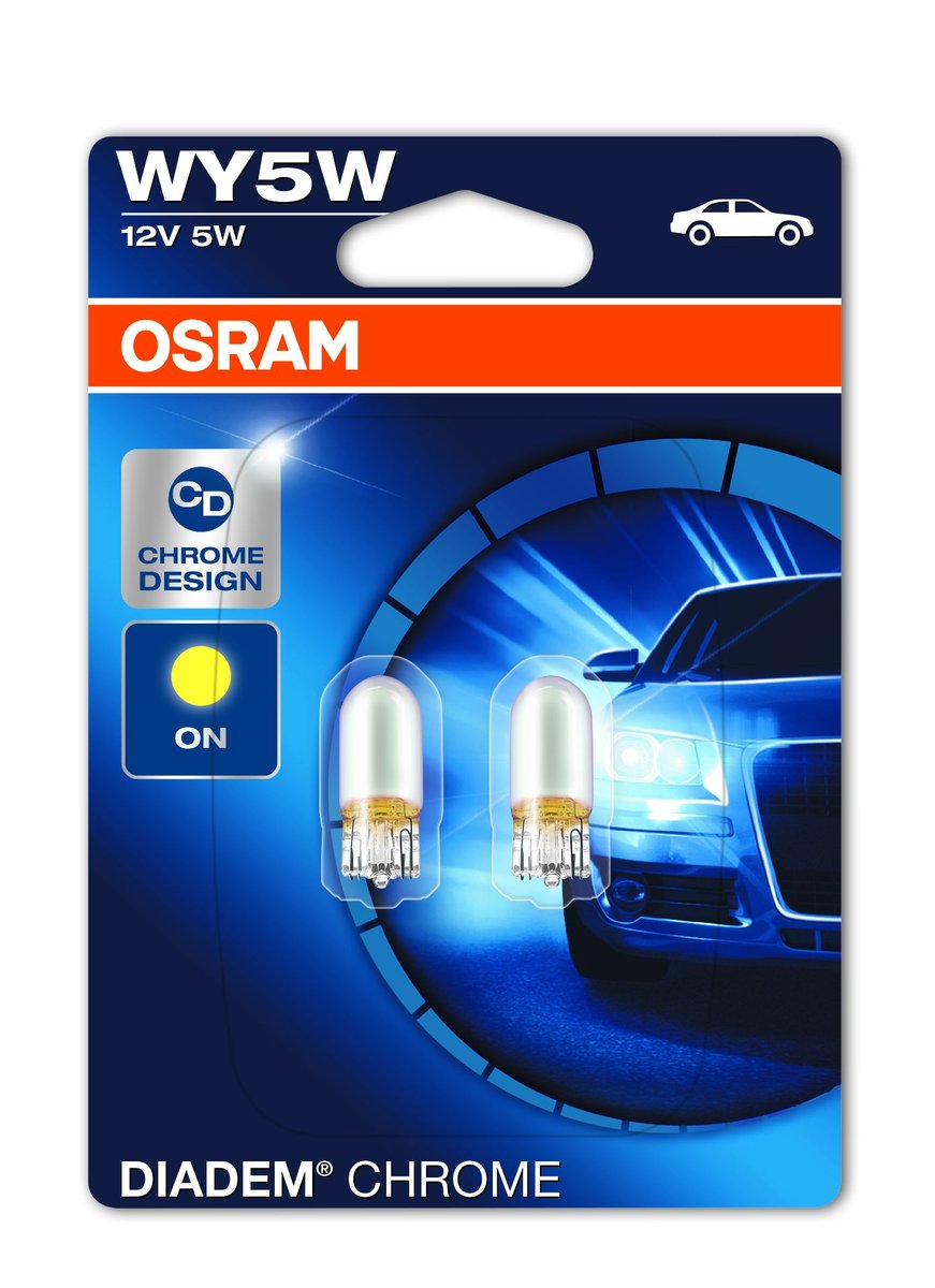 OSRAM WY5W 12V 5W W2,1x9,5d DIADEM CHROME