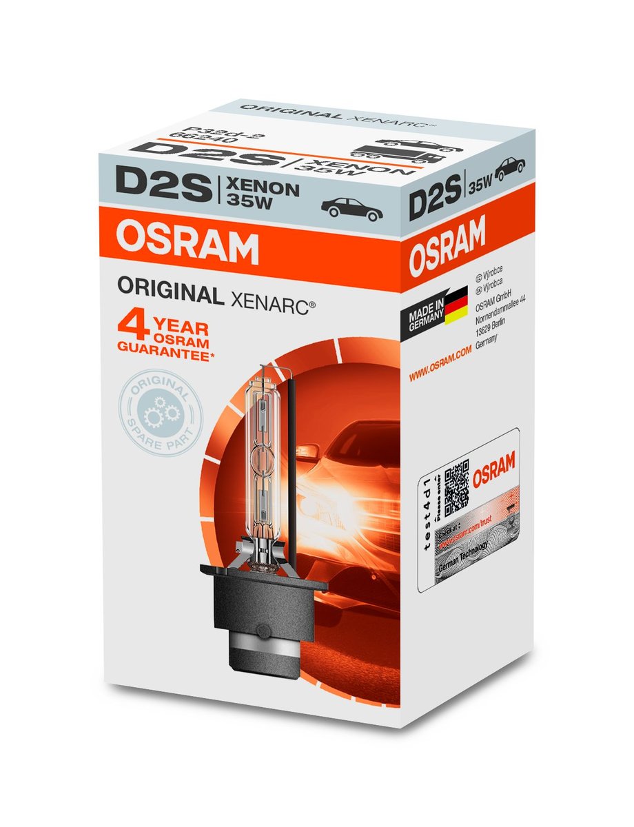 Osram Reflektorowe lampy wyładowcze XENARC Original 35W P32d-2 D2S 4008321184573