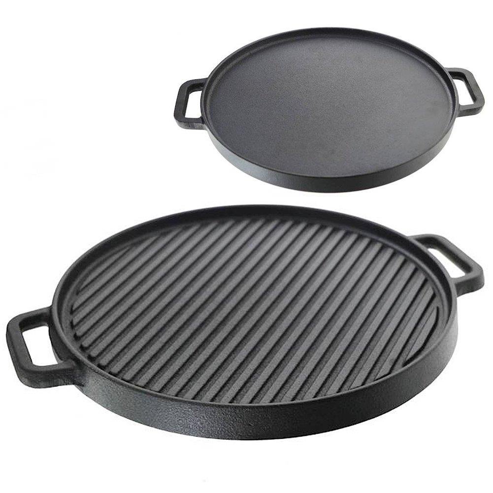 Patelnia żeliwna grillowa grill 30 cm indukcja 110567