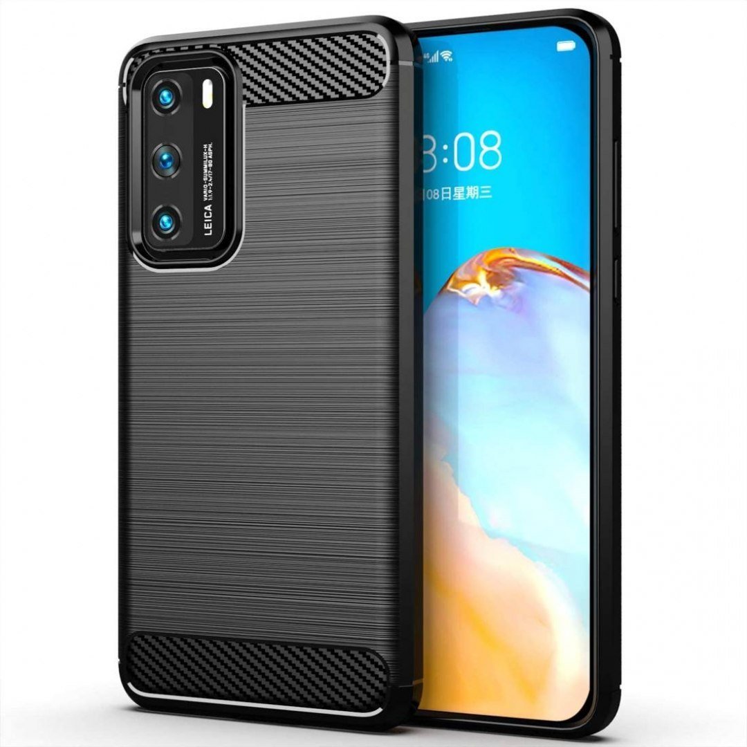 nemo Etui HUAWEI P40 pancerne Carbon czarne