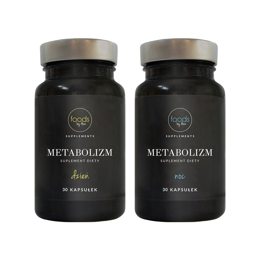 Foods By Ann Foods By Ann Metabolizm zestaw suplement diety dzień 30 kapsułek + noc 30 kapsułek