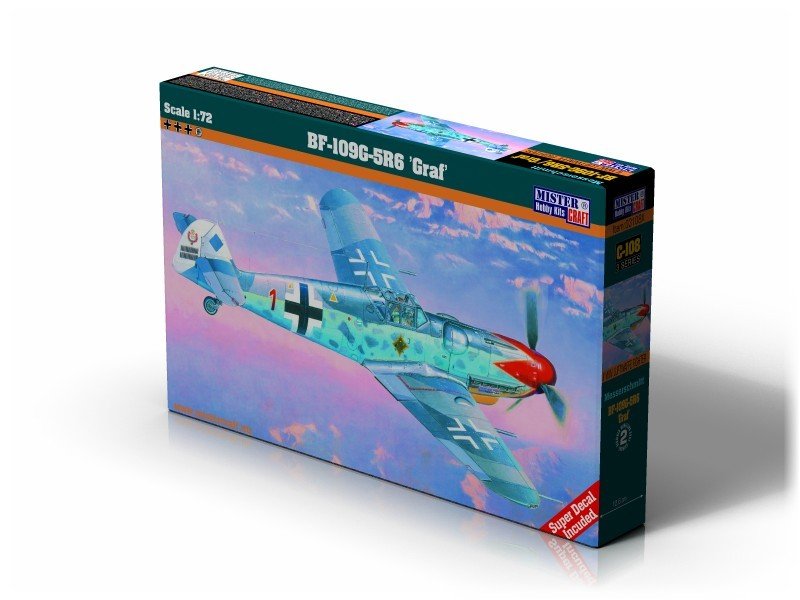 Nieprzypisany Model do sklejania C-108 BF-109G-5R6 Rotenjager CRAF016