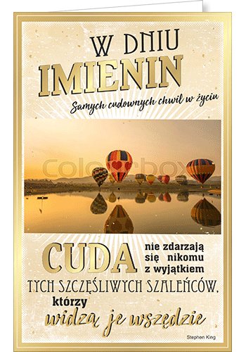 Karnet imieninowy, IM 08