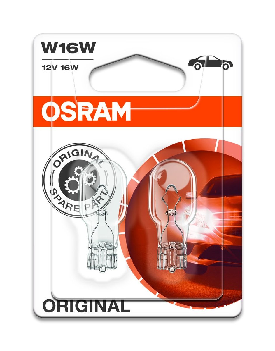 OSRAM W16W 12V 16W W2.1x9.5d
