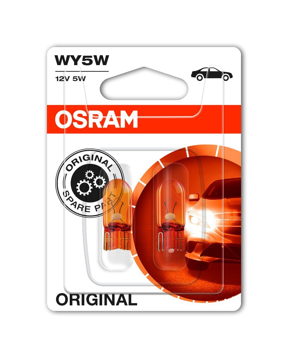 Фото - Автолампа Osram Original WY5W - 12V-5W - 2szt. blister - 2827-02B 