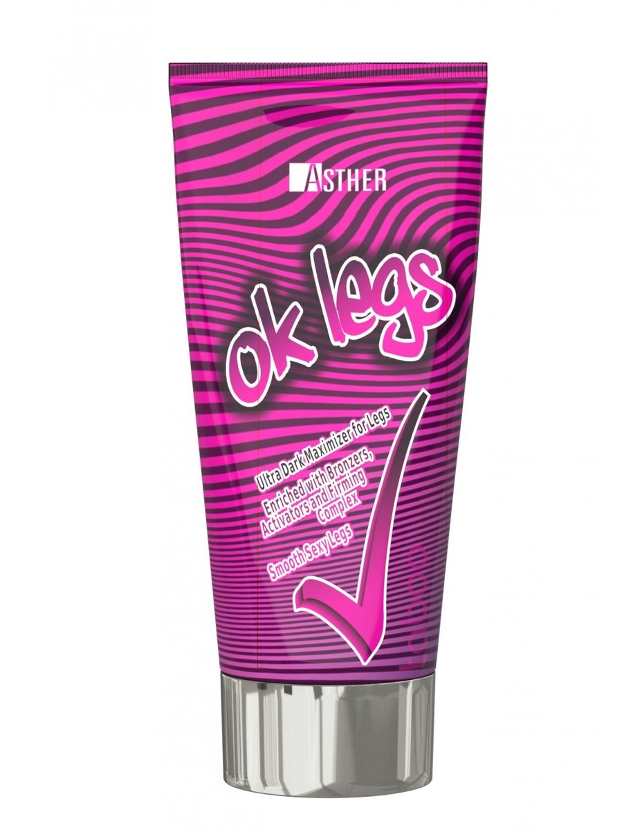 Asther, OK Legs, balsam do opalania opornych nóg tuba, 150 ml