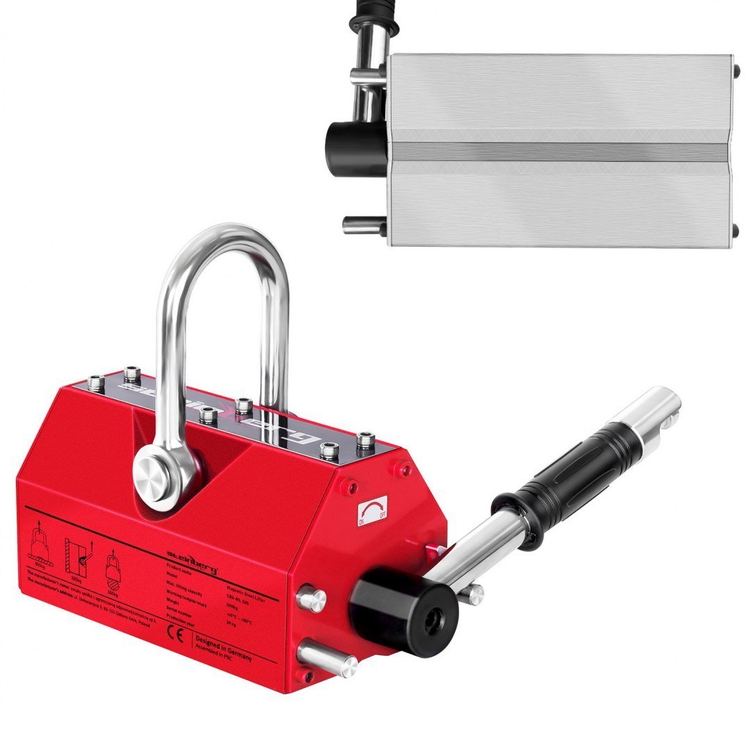 Steinberg Systems Ręczny podnośnik chwytak magnetyczny do blach i profili do 500kg 1001831