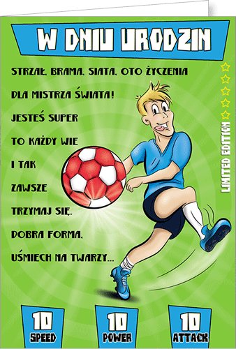 Kartka urodzinowa Comic 25