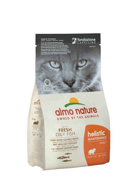 Almo Nature Holistic Biała ryba i ryż 0,4 kg