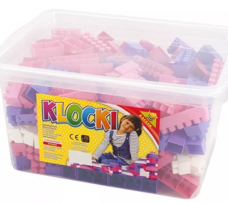 KLOCKI DUŻE KONSTRUKCYJNE POJEMNIK DLA DZIEWCZYNEK 300 EL KPMD 1950