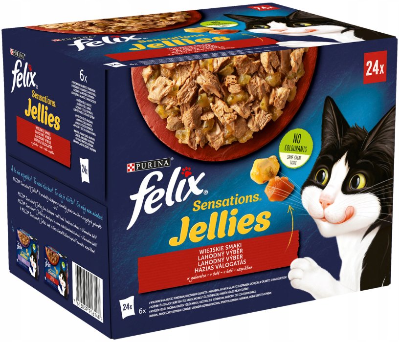 Purina Felix Sensation wiejskie smaki karma dla kota 24 x 85g