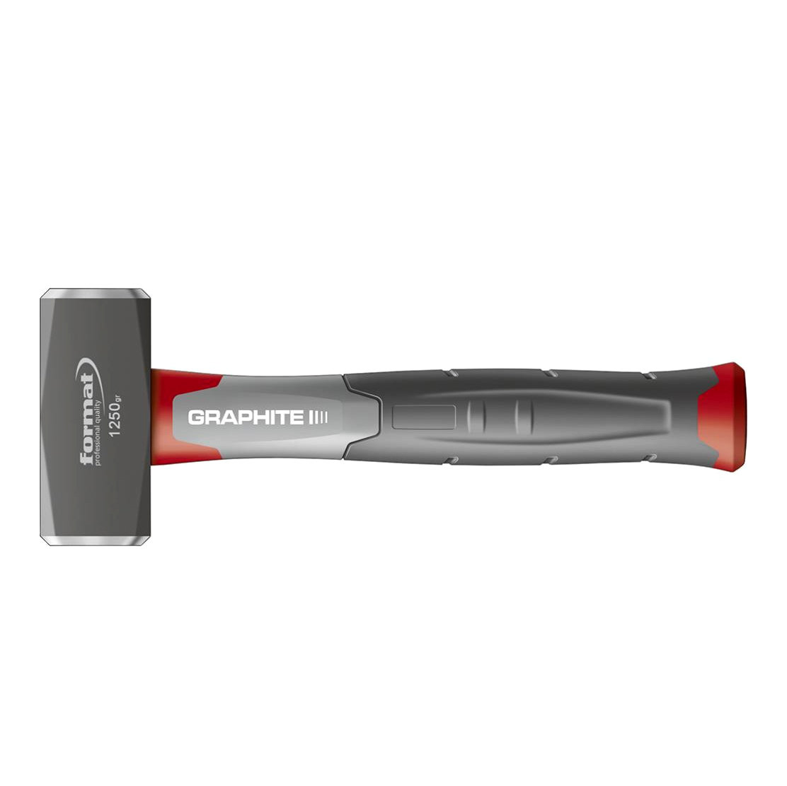 Solidny Młotek Dwuobuchowy Trzon Grafitowy z Włókna Szklanego 1500g 280mm Format