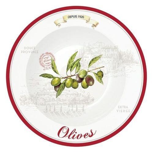 OLIVES Talerze 4szt.22cm