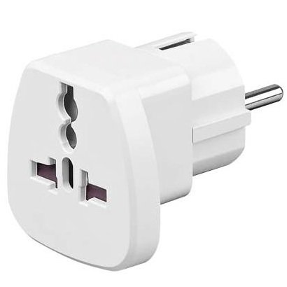 PremiumCord Goobay Univerzální cestovní adaptér pro zahraniční spotřebiče do CZ zásuvky IEC 320 C13 ppadapter-49