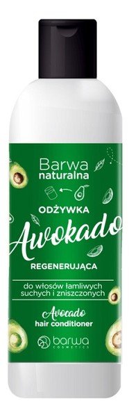 Barwa Naturalna Regenerująca Odżywka Do Włosów Łamliwych Suchych I Zniszczonych Awokado 200ml