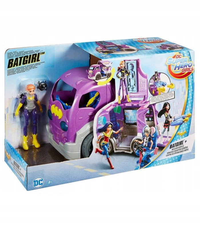 DC Super Hero Girls Figurka Batgirl lalka pojazd