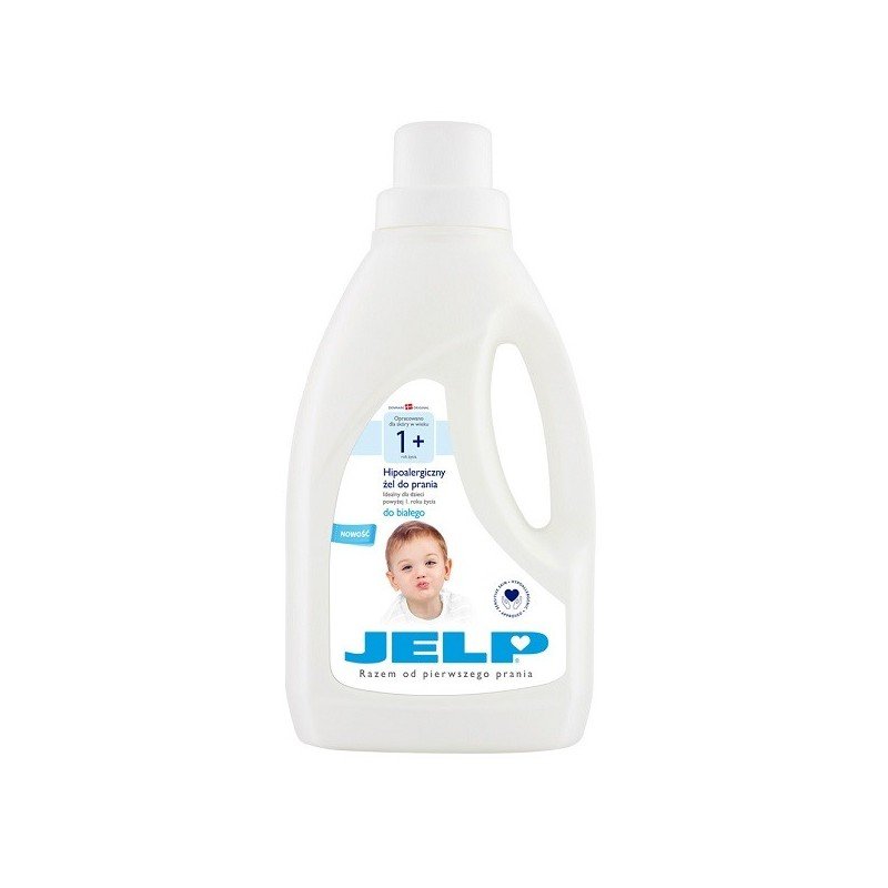 Jelp 1+ Hipoalergiczny żel do prania białych ubranek dziecięcych 1,5l NN-HJL-GK15-002
