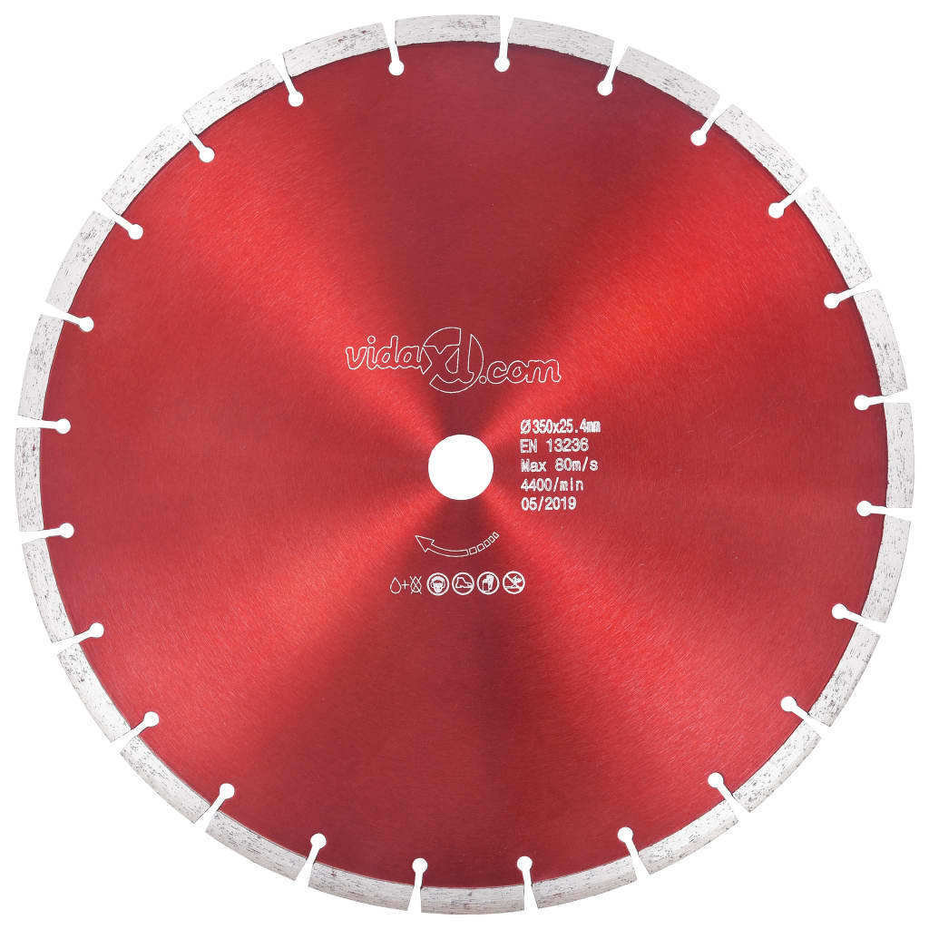vidaXL Tarcza diamentowa, stal, 350 mm