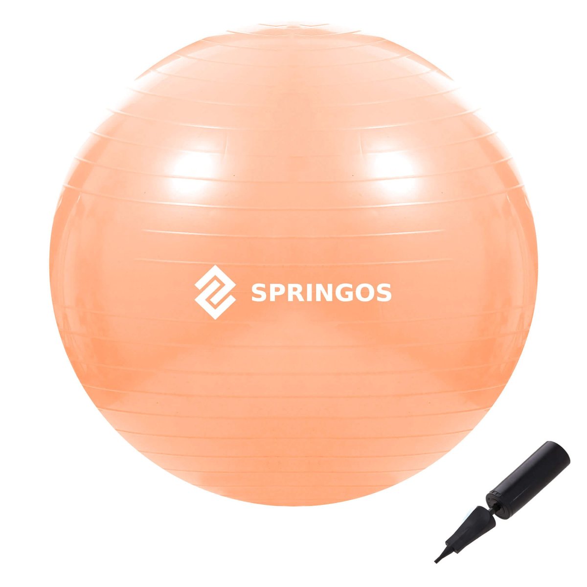 Piłka do ćwiczeń gimnastyczna 55cm rehabilitacyjna pomarańczowa FB0010