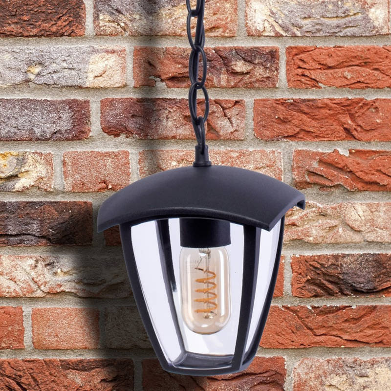 Eko-Light Lampa ogrodowa wisząca FOX BLACK 1xE27 EKO3544