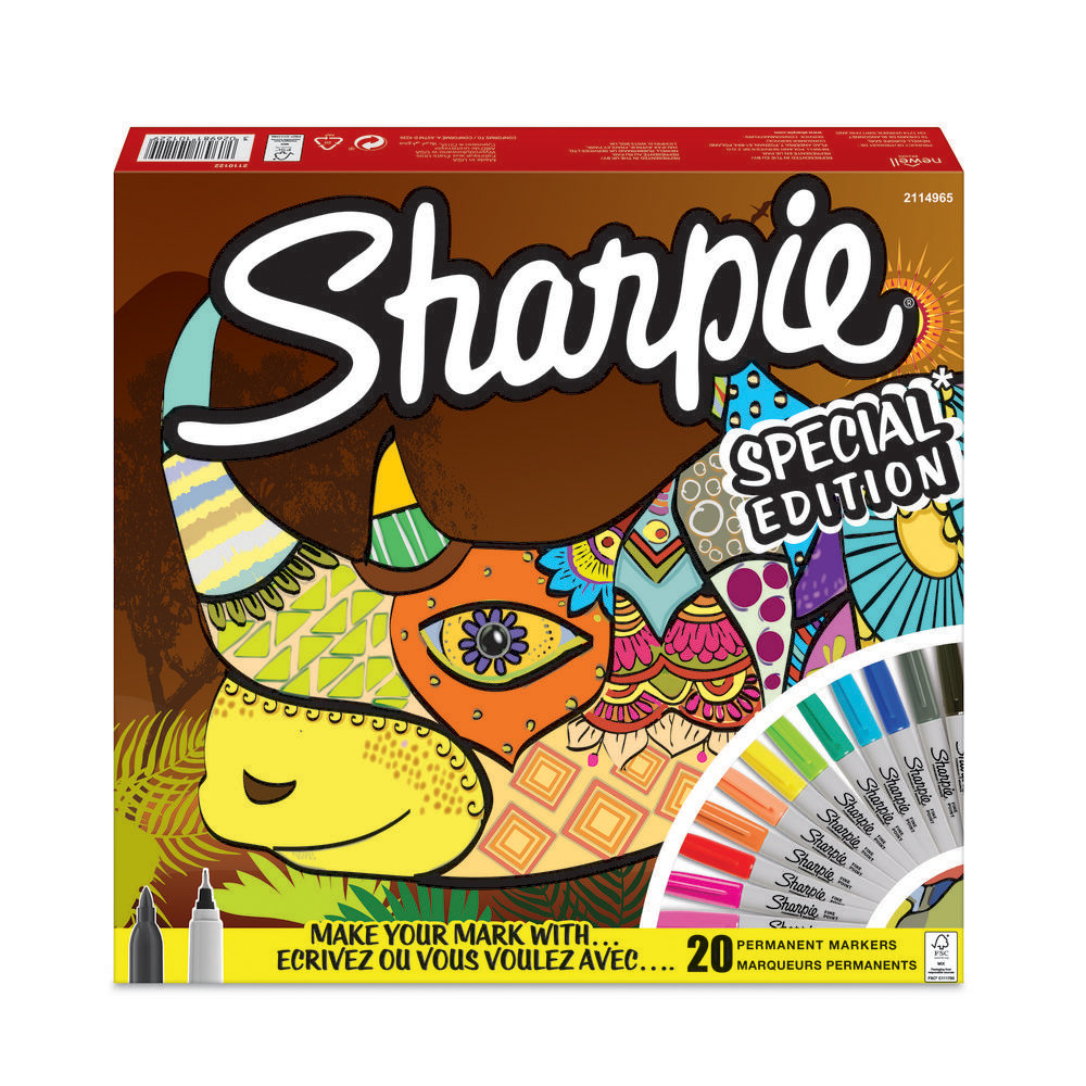 Sharpie Zestaw Rhino (Nosorożec) nowość F 1,0 mm - UF 0,5 mm 2110122 PROMOCJA! 2110122