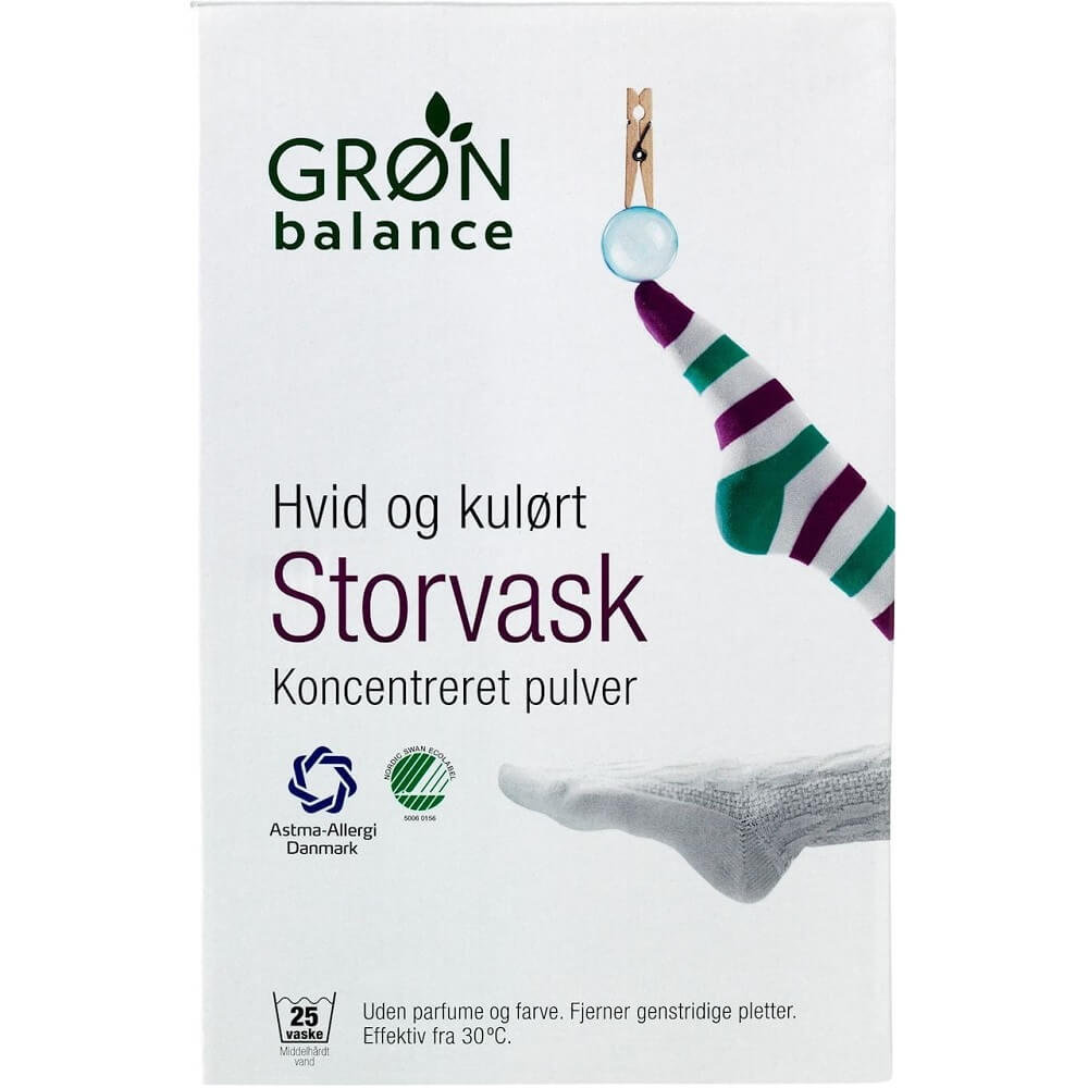 Zdjęcia - Pozostałe do prania Gron Balance Proszek do prania białych i kolorowych ubrań ECO  1,8 kg (33 p (koncentrat)