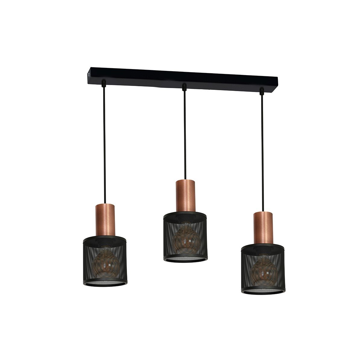 Milagro Ares lampa wisząca 3-punktowa czarna MLP 3726 MLP 3726