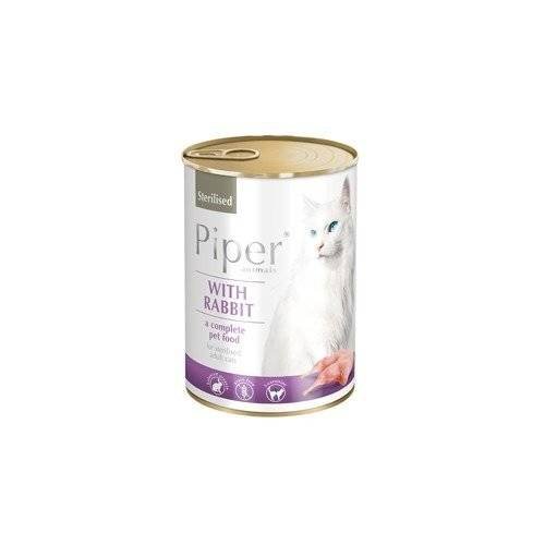 Piper Piper z królikiem dla kota po sterylizacji 400g - 400g Królik- dla sterylizowanych