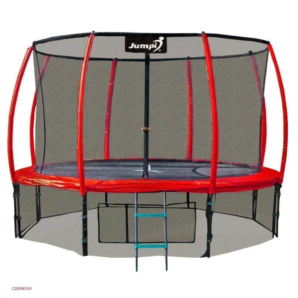 Jumpi, Trampolina ogrodowa z siatką wewnętrzną, Comfort PLUS, 12 FT/374 cm