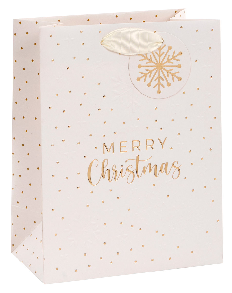 torebka prezentowa golden merry christmas