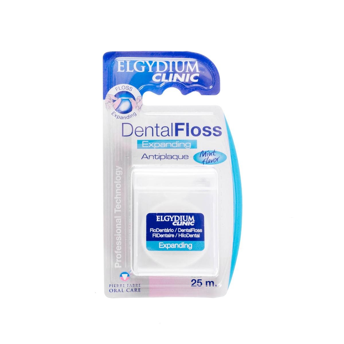 PIERRE FABRE Elgydium Dental Floss Nić dentystyczna pęczniejąca miętowa 25 m 905