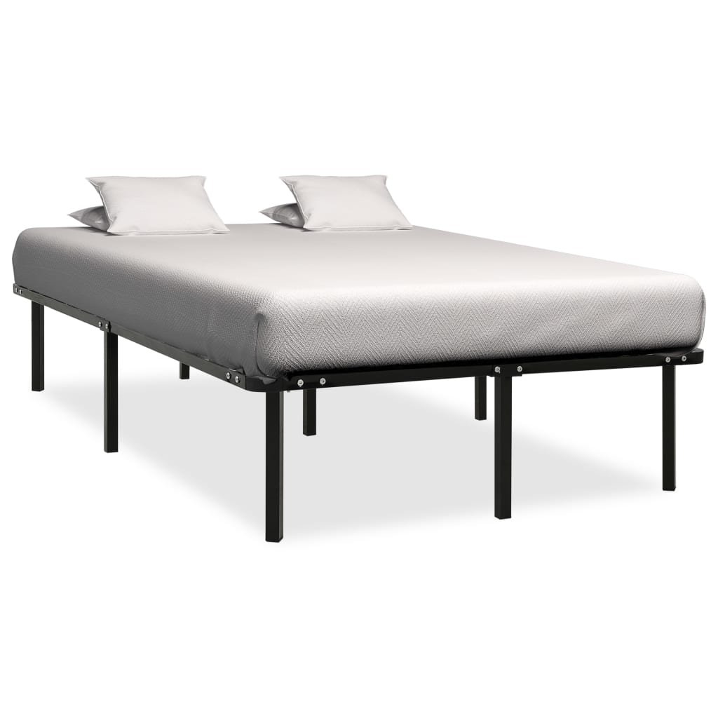 Vida Rama łóżka czarna metalowa 180 x 200 cm V-284683