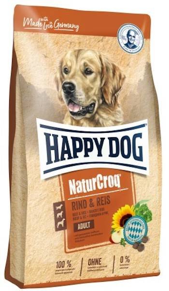 Karma sucha dla psa HAPPY DOG NaturCroq Rind & Reis, 1 kg