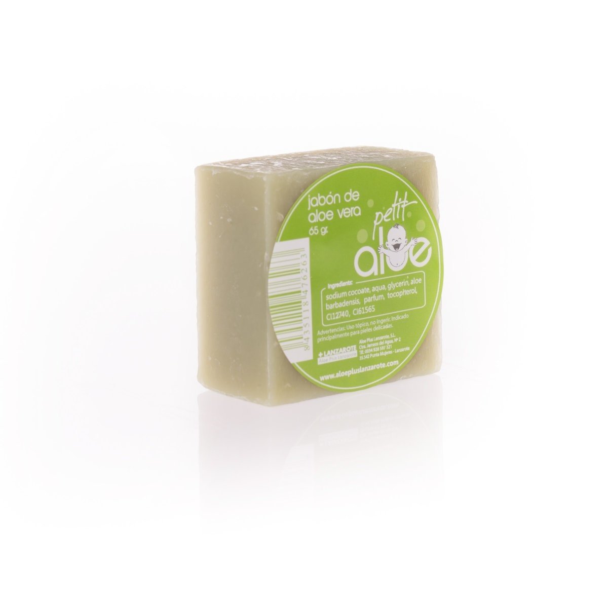 Aloe Plus Lanzarote, Naturalne mydełko aloesowe dla dzieci, 65g