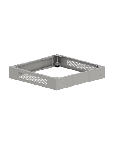 Cokół uniwersalny do szaf wiszących 19" regulowany szer. 600 x głęb. 400, 500, 600 mm, kolor szary