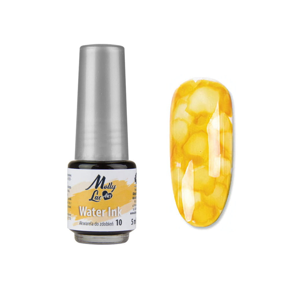 Molly Lac Art Water Ink 10 akwarela do zdobień 5ml