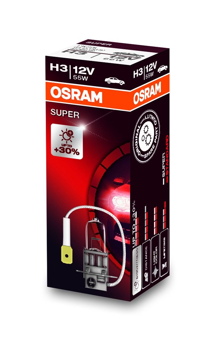 Osram Super H3, 64151sup, 12 V, 1er składane pudełko 64151SUP