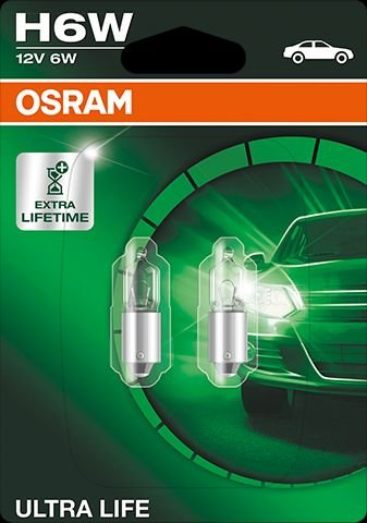 OSRAM H6W 12V 6W BAX9s ULTRA LIFE