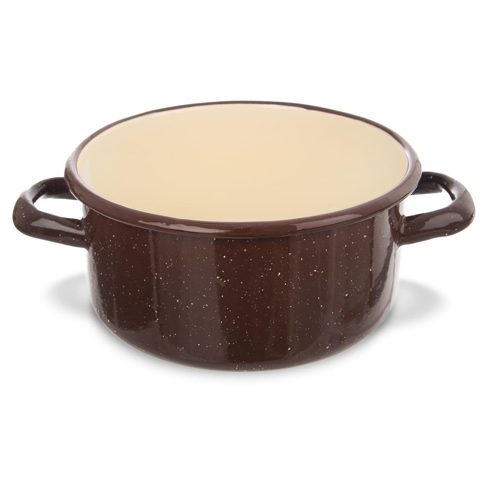 Orion Garnek rondel garnuszek emaliowany 1,5L BRĄZOWY 113159