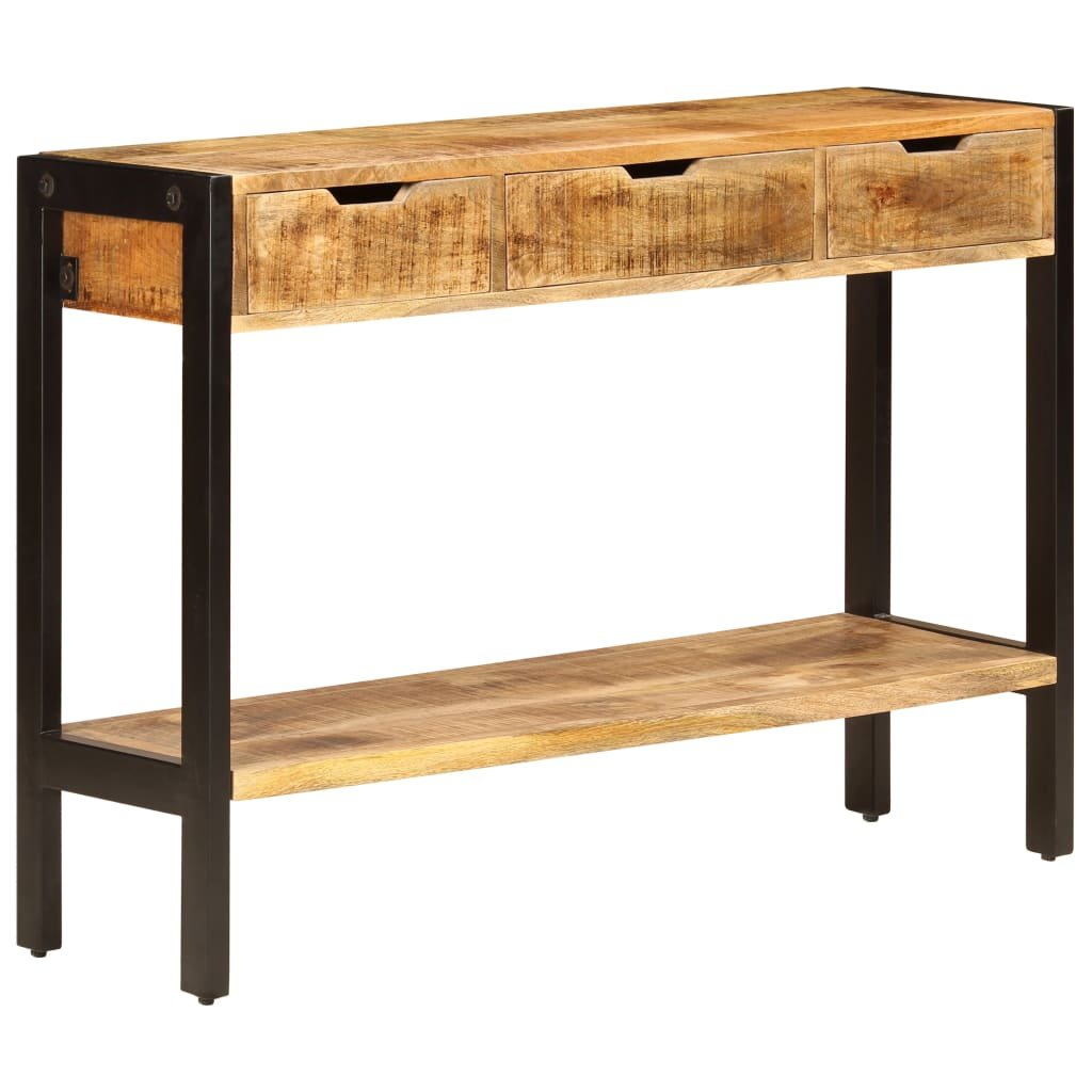 vidaXL vidaXL Szafka z 3 szufladami, 110x35x75 cm, lite drewno mango