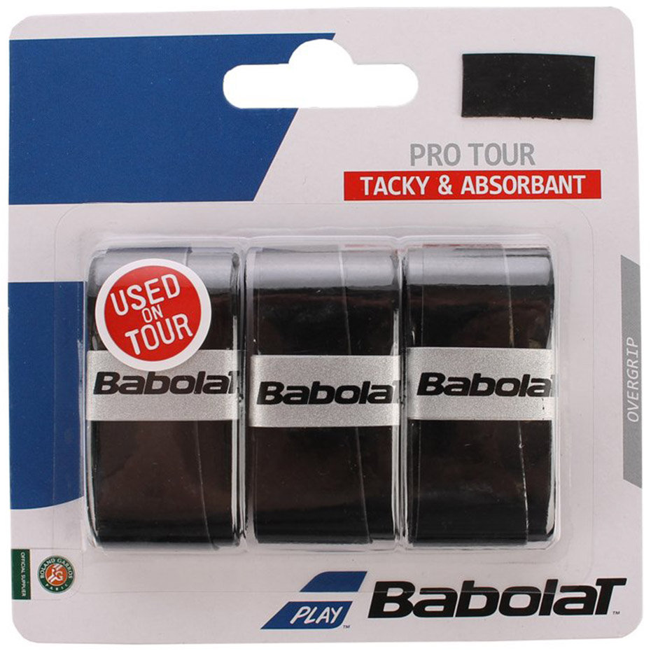 Babolat Pro Tour -częściowy over Grip, czarna, One Size 653037