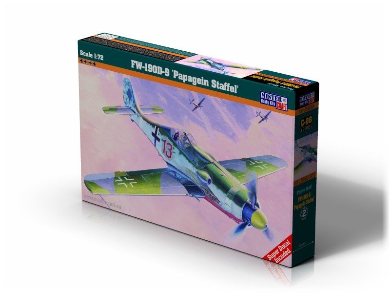 Nieprzypisany Model do sklejania Model C08 Fw-190D-9 Papagein Staffel CRAF000