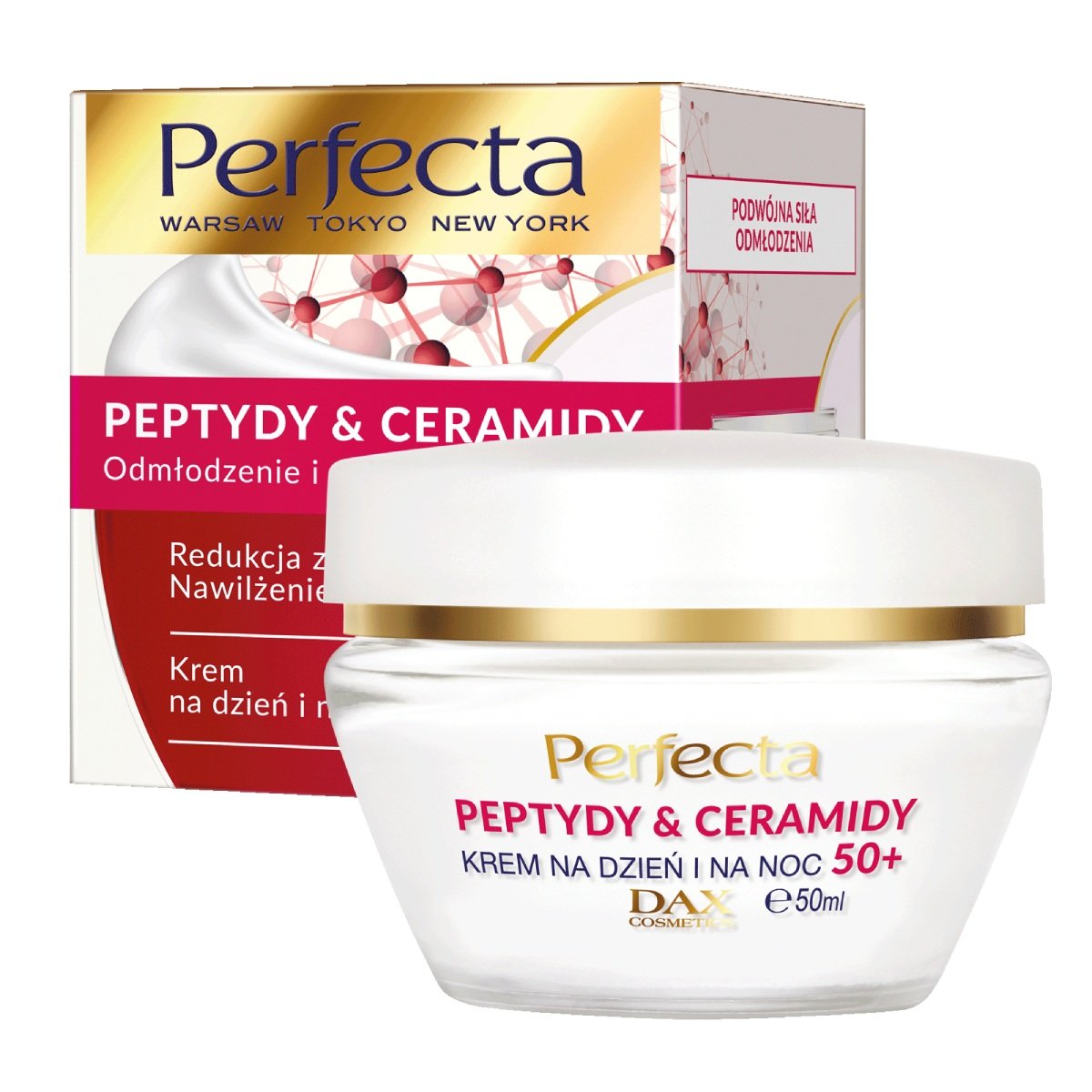 Perfecta Peptydy I Ceramidy Krem na dzień i na noc 50+ 50ml