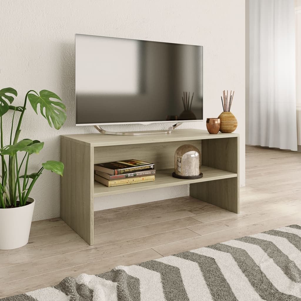 vidaXL Szafka pod TV, dąb sonoma, 80 x 40 x 40 cm, płyta wiórowa