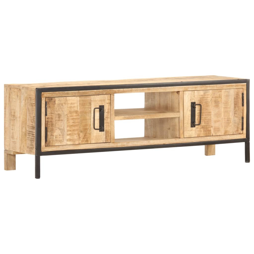 Vida Szafka pod TV 120x30x40 cm surowe drewno mango V-287862