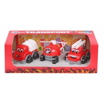 Zestaw mini pojazdów. Straż pożarna - Technok