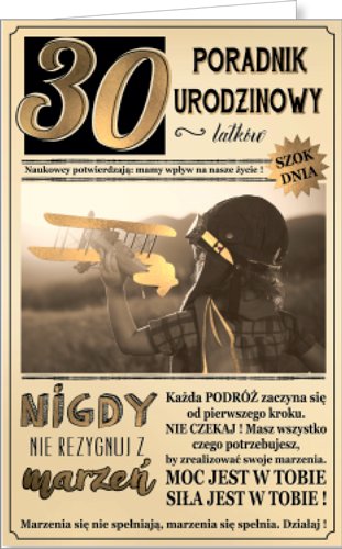 Kartka na 30 urodziny U9