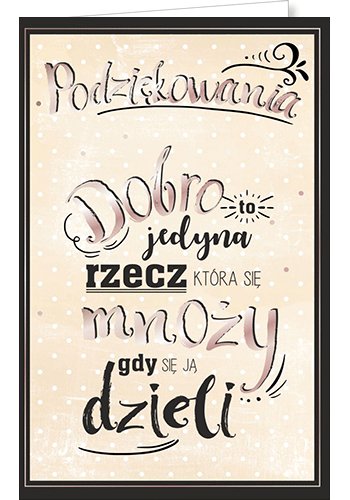 Kartka Podziękowanie U59