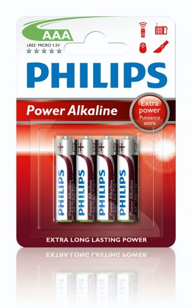 Philips BATTERY ALKALINE POWERLIFE LR03/AAA BLI*4 (LR3PB4C/10)